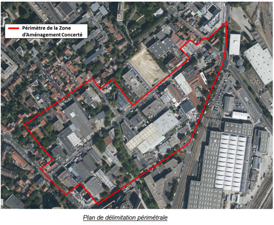 Les Arues - Plan de délimitation périmétrale